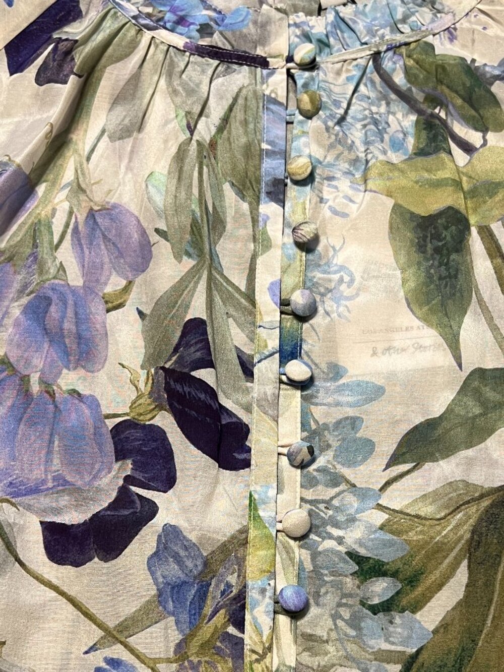 & OTHER STORIES SILK COTTON BLEND FLORAL BLOUSE NWT - Picture 4 of 11